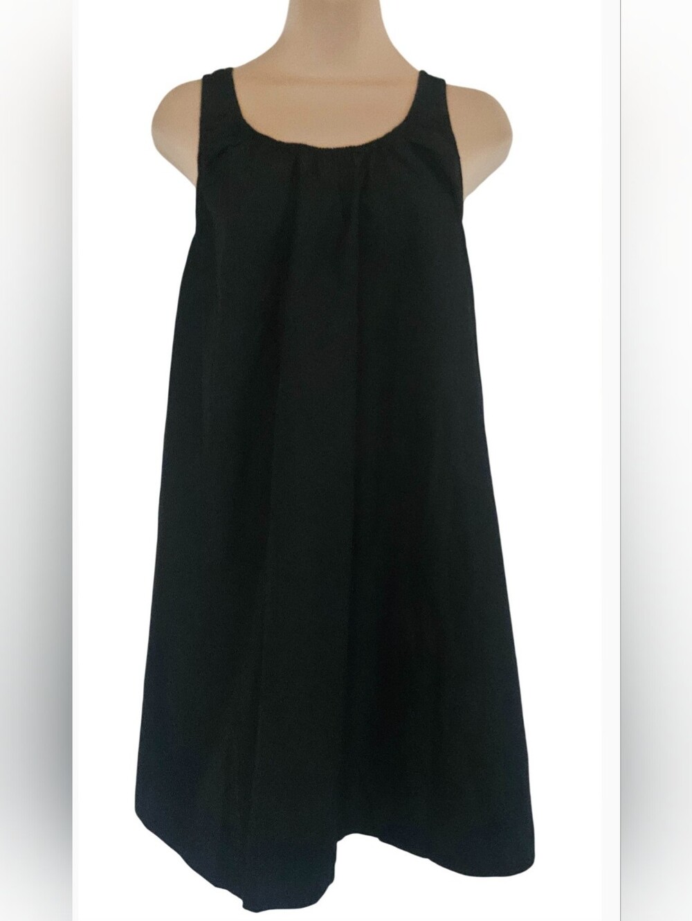Black Sack Dress with pockets